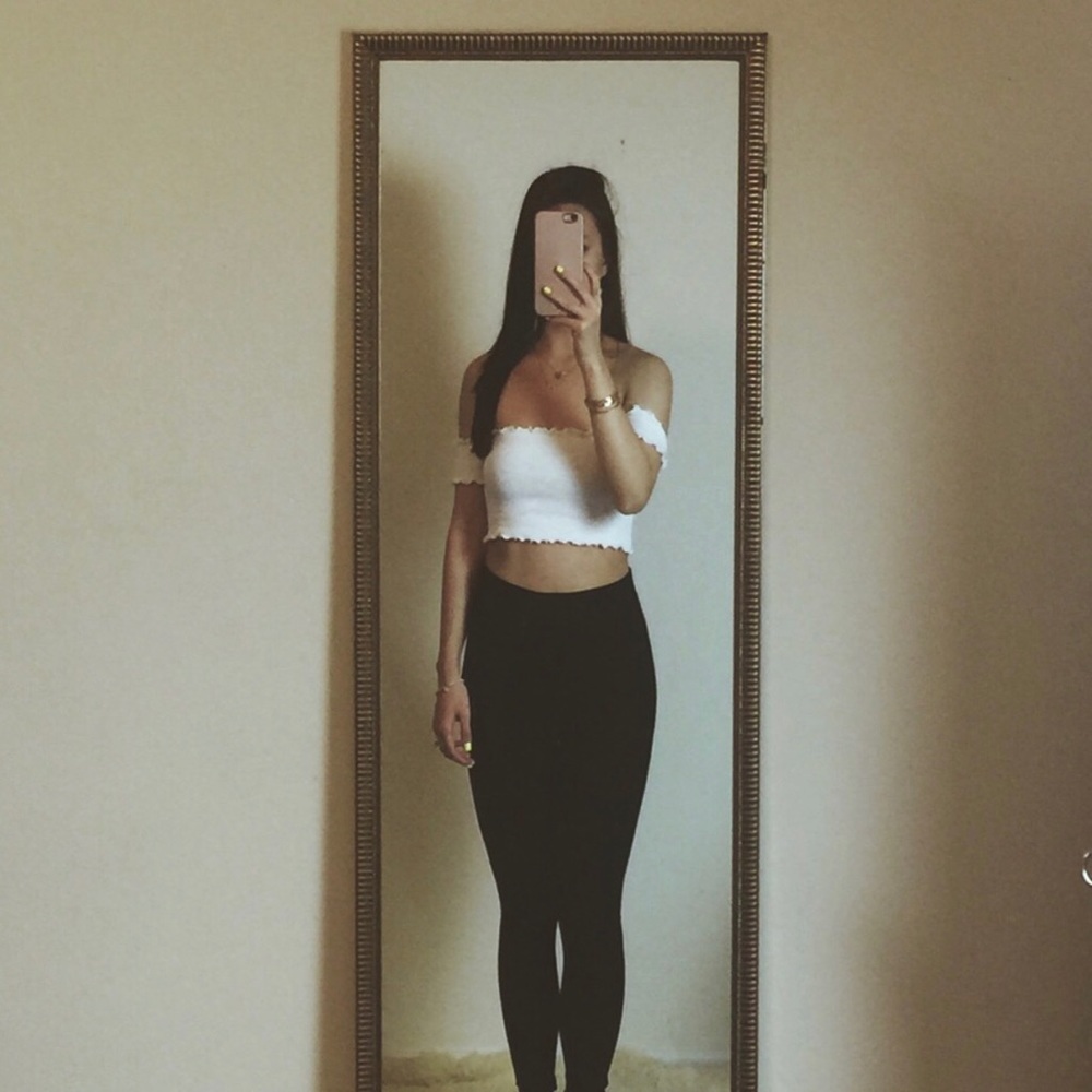 Wavy Crop Top - Baby Blue - Picture 3 of 8